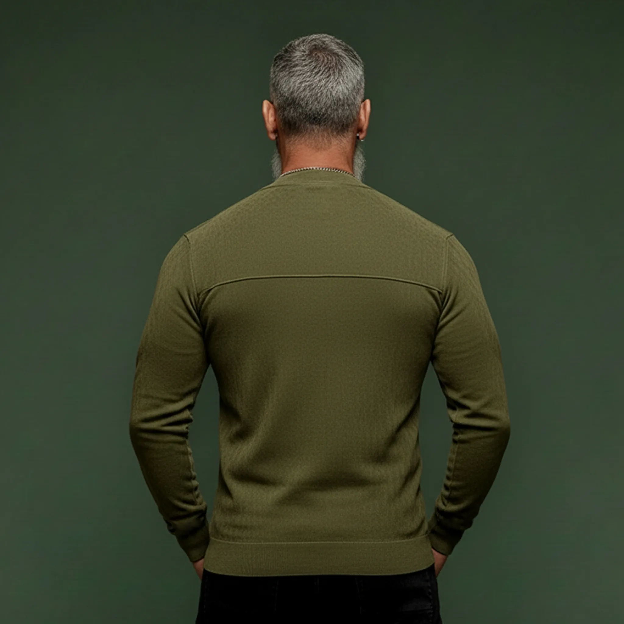 Men's Classic Casual Faux Suede Long-sleeved Shirt MTZ0460A9K sold by Manly product image thumbnail 4