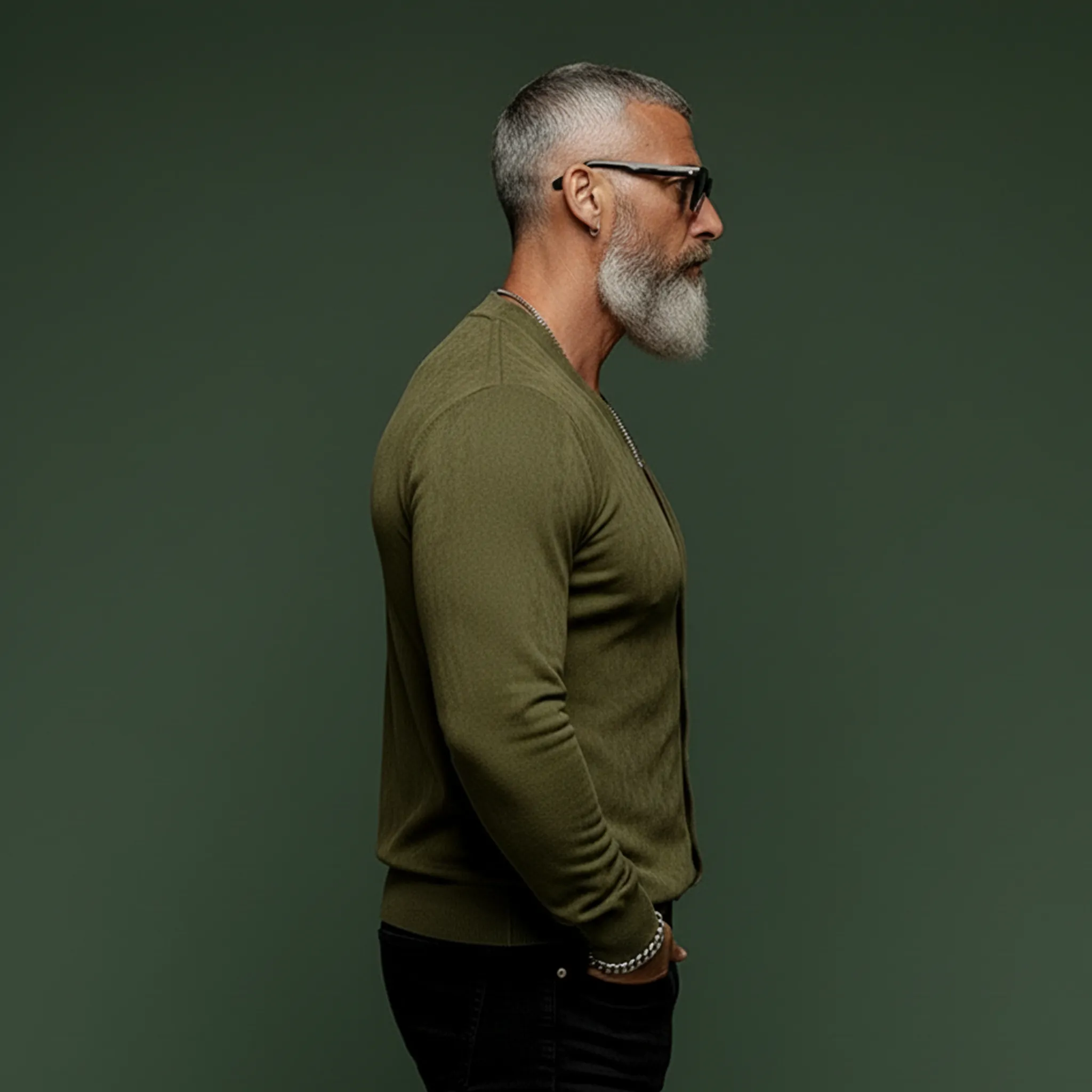 Men's Classic Casual Faux Suede Long-sleeved Shirt MTZ0460A9K sold by Manly product image thumbnail 3