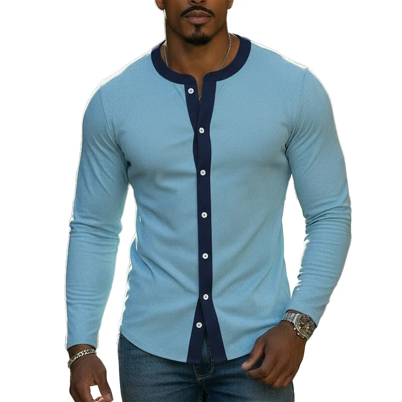 Men's Spring Fashion Faux Suede Button-down Shirt MTZ0631A7P sold by Manly
