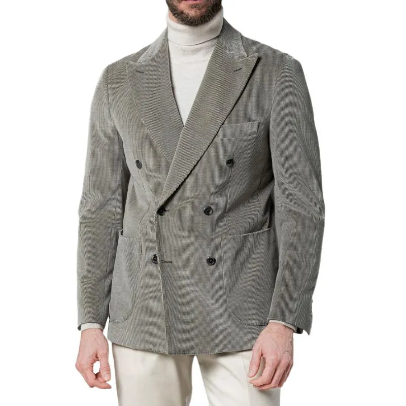 Men's Vintage Corduroy Peaked Lapel Double Breasted Slim Fit Blazer 49665377M sold by Manly product image thumbnail 2