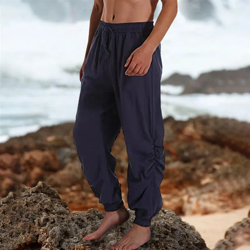 Men's Casual Solid Color Drawstring Pants 44574319Y sold by Manly product image thumbnail 5