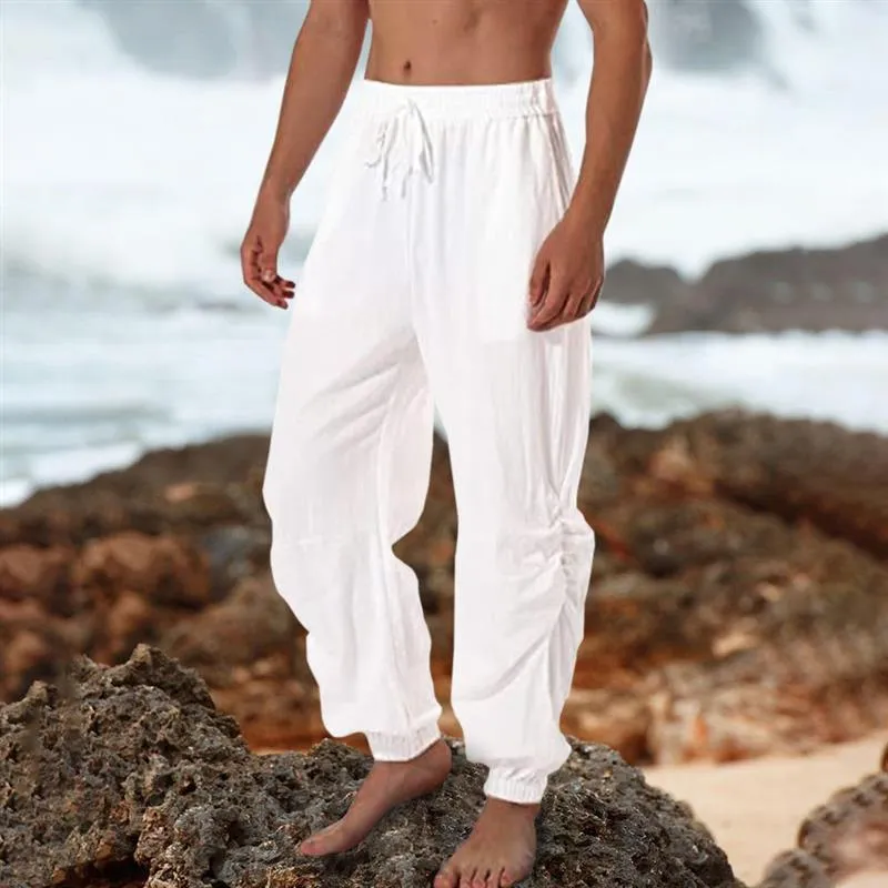 Men's Casual Solid Color Drawstring Pants 44574319Y sold by Manly product image thumbnail 3