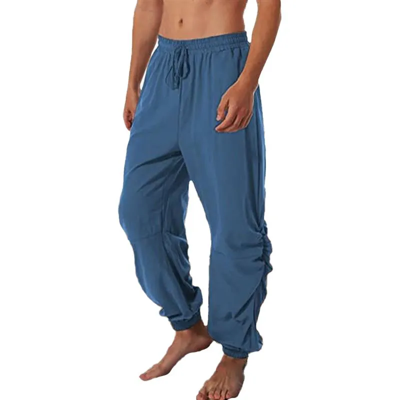 Men's Casual Solid Color Drawstring Pants 44574319Y sold by Manly
