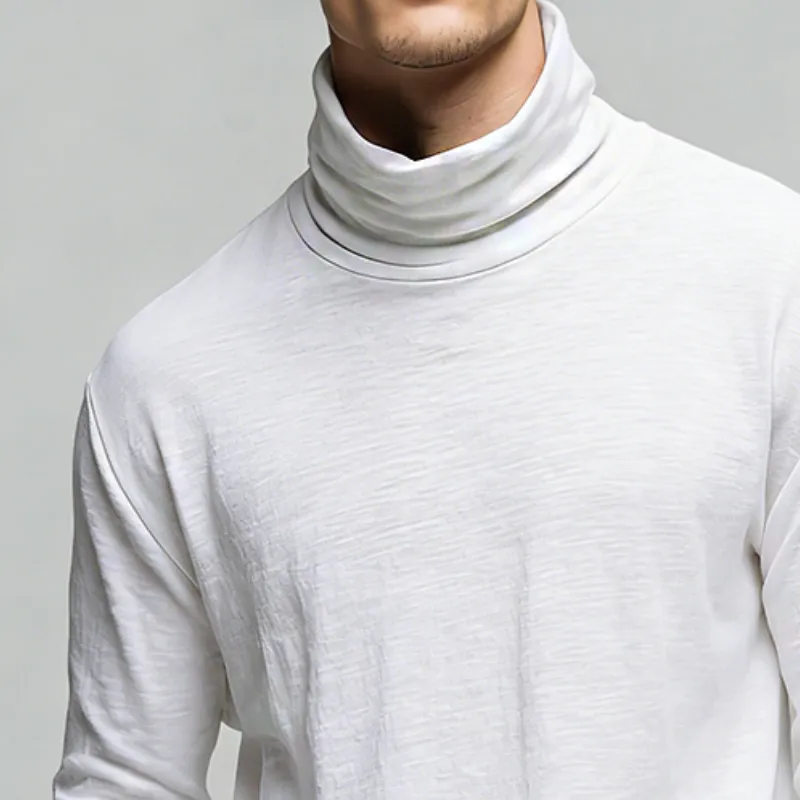 Men's Retro Casual High-Neck Long-Sleeve T-Shirt MTZ0565B3TO sold by Manly product image thumbnail 3