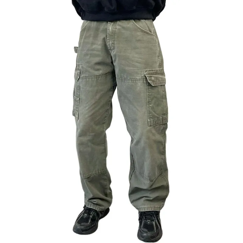 Men's Retro Casual Washed Distressed Overalls 47221883TO sold by Manly