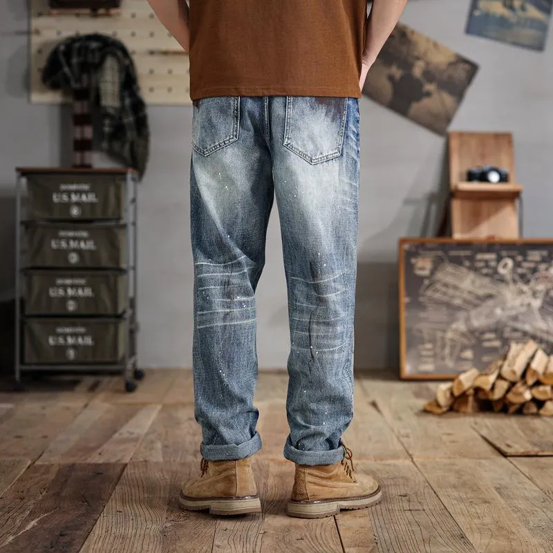 Men's Distressed Ripped Jeans Loose Heavy Craft Jeans 74187232X sold by Manly product image thumbnail 4
