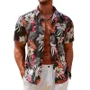 Men's Casual Hawaiian Beach Pocket Print Shirt 32655795TO sold by Manly