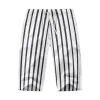 Men's Casual Summer Striped Print Loose Sports Straight Pants 69083318M sold by Manly