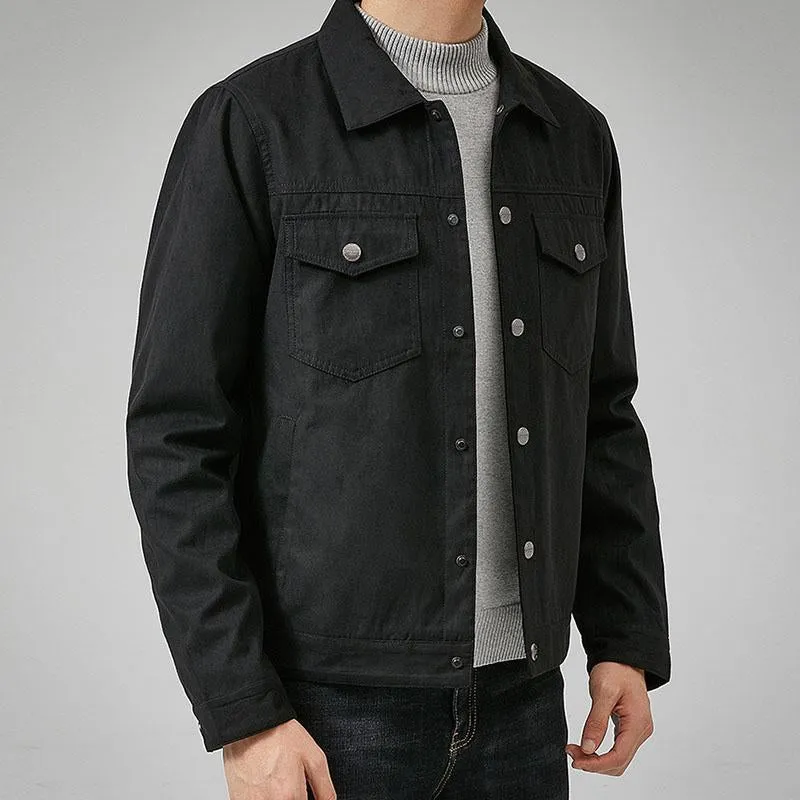 Men's Vintage Suede Brushed Lapel Single Breasted Jacket 63506956M sold by Manly product image thumbnail 4