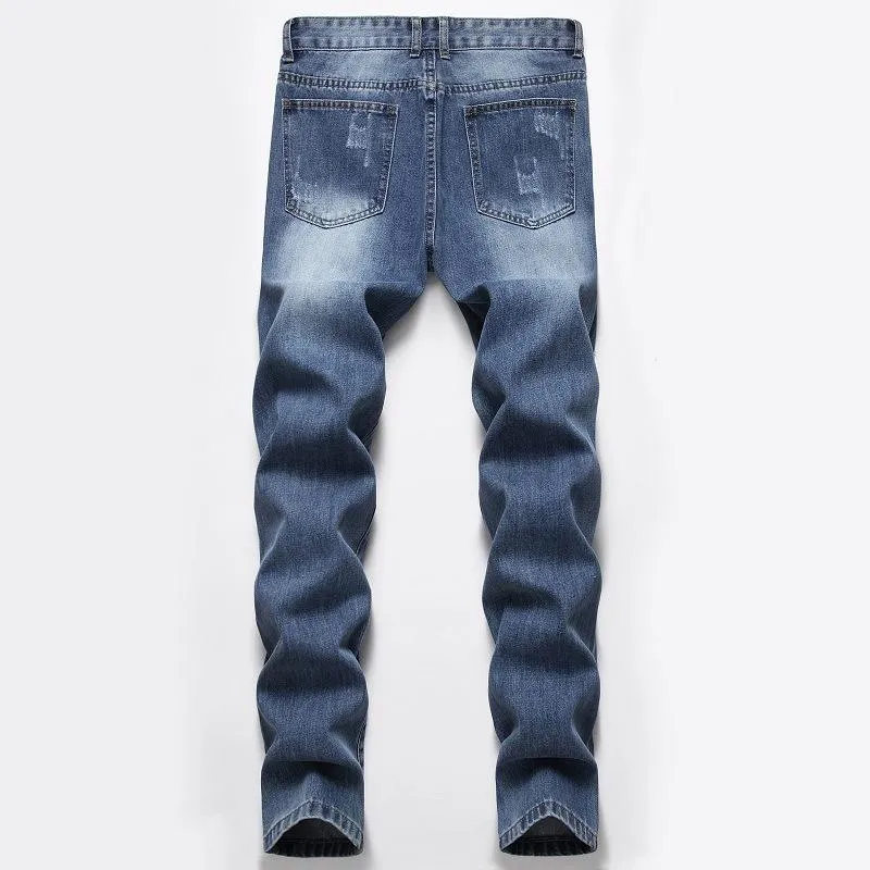Men's Fashion Distressed Hole Slim Jeans 64867494Z sold by Manly product image thumbnail 4