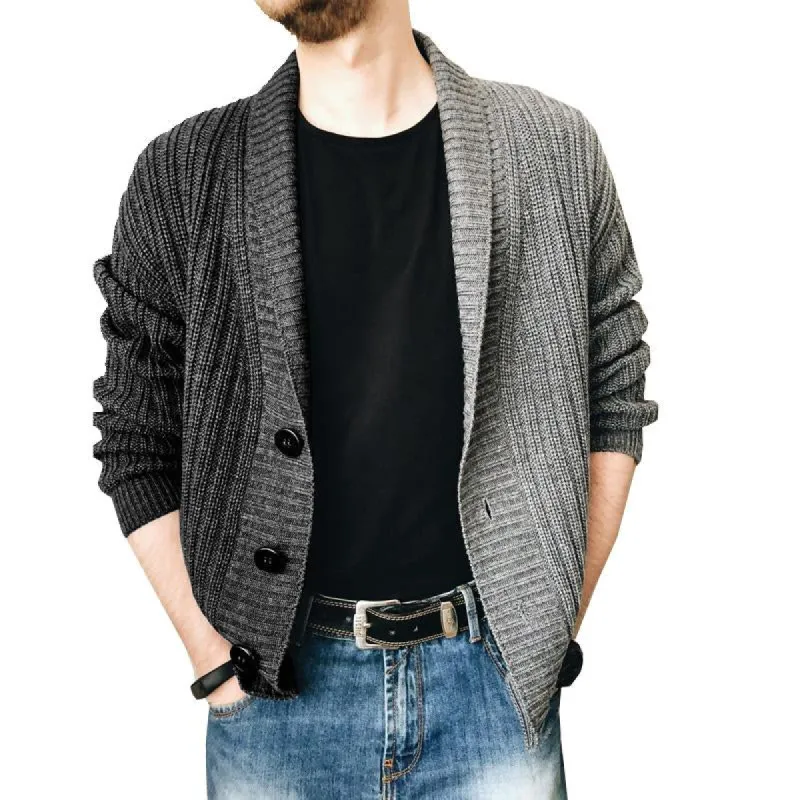 Men's Two Tone Patchwork Knit Jacket 20162367X sold by Manly