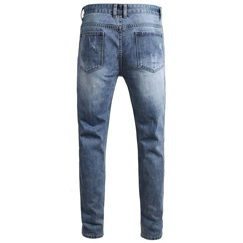 Men's Fashion Distressed Hole Slim Jeans 64867494Z sold by Manly product image thumbnail 2