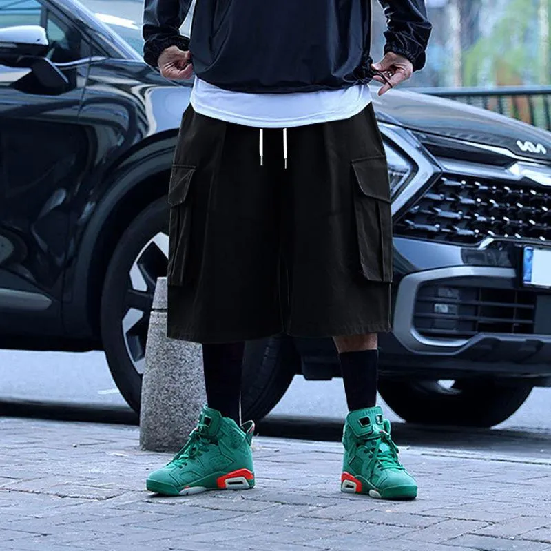 Men's Multi-Pocket Vintage Drawstring Cargo Shorts 36108001Y sold by Manly product image thumbnail 5