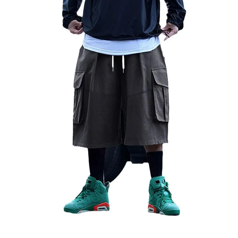 Men's Multi-Pocket Vintage Drawstring Cargo Shorts 36108001Y sold by Manly product image thumbnail 3