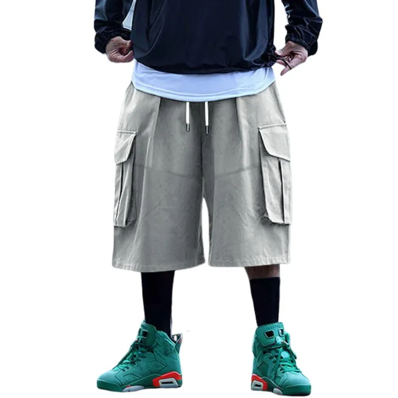 Men's Multi-Pocket Vintage Drawstring Cargo Shorts 36108001Y sold by Manly