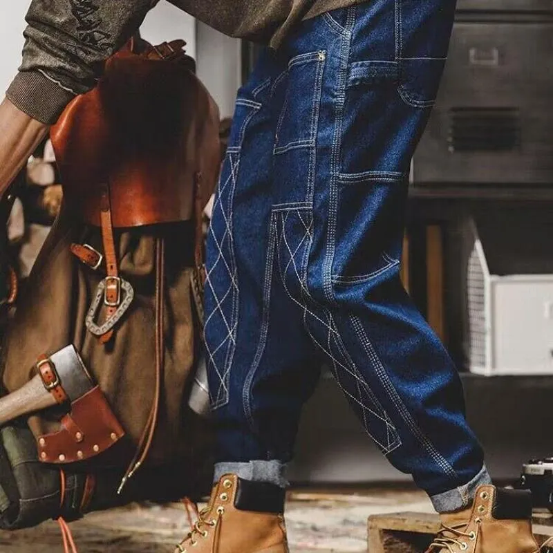 Men's Vintage Loose Straight Cargo Jeans 83708196M sold by Manly product image thumbnail 3