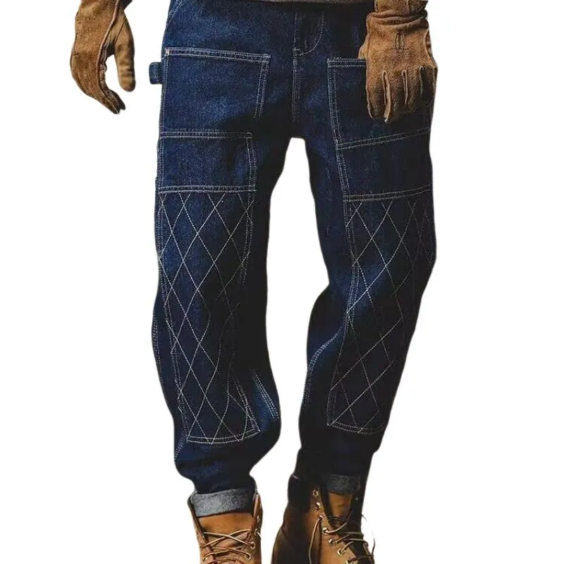 Men's Vintage Loose Straight Cargo Jeans 83708196M sold by Manly