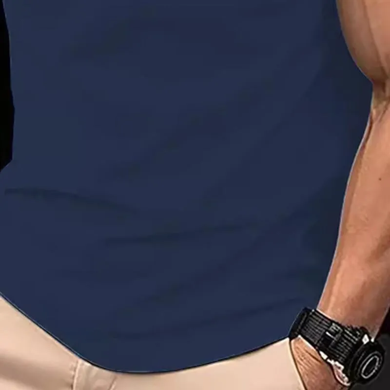 Men's Printed Short-sleeved Lapel Polo Shirt 54462887X sold by Manly product image thumbnail 2