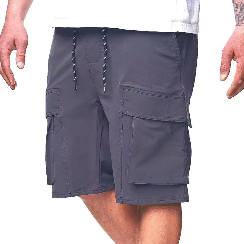 Men's Loose Drawstring Elastic Waist Multi-pocket Cargo Shorts 04913954Z sold by Manly product image thumbnail 4