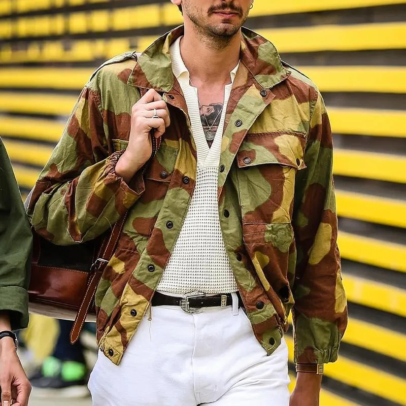 Men's Camouflage Multi-Pocket Lapel Jacket 83905922X sold by Manly product image thumbnail 3