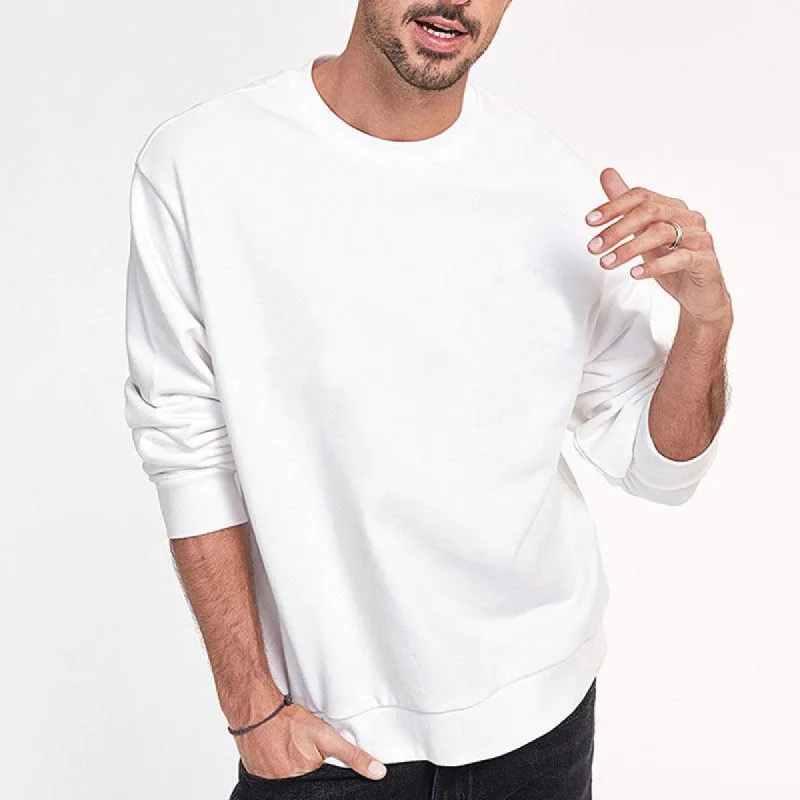 Men's Retro Casual Cotton and Linen Raw Edge Long Sleeve Shirt 20509687TO sold by Manly