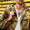 Men's Camouflage Multi-Pocket Lapel Jacket 83905922X sold by Manly