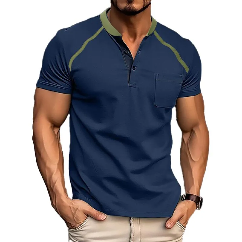 Men's Solid Color Raglan Short Sleeve T-Shirt 74147452Y sold by Manly