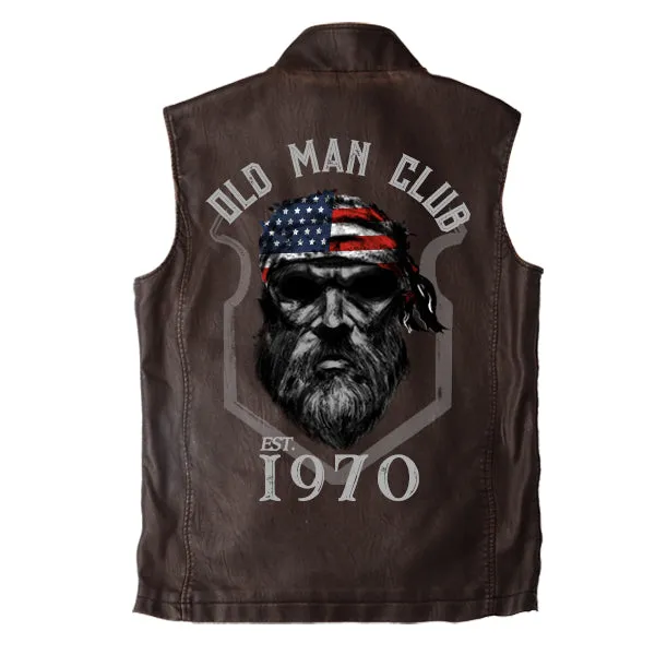 MEN'S 1970 OLD MAN CLUB VINTAGE DOUBLE COLLAR VEST sold by Manly
