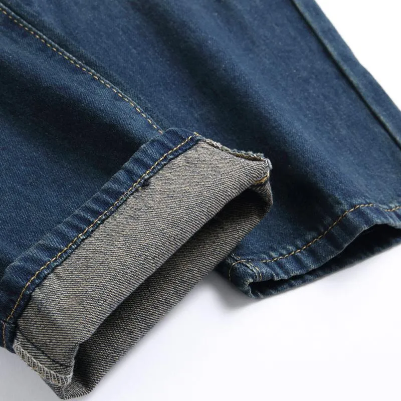 Men's Ripped Embroidered Denim Motorcycle Pants 93061315X sold by Manly product image thumbnail 5