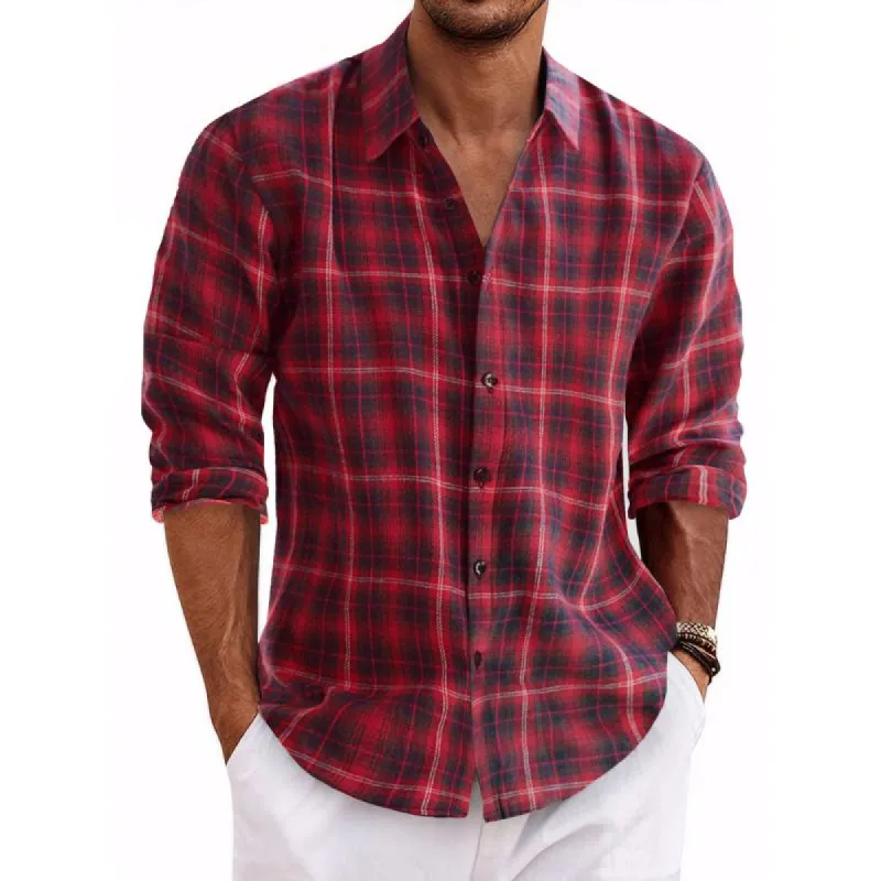 Men's Casual Lapel Double Pocket Slim Fit Long Sleeve Shirt 36658626M sold by Manly