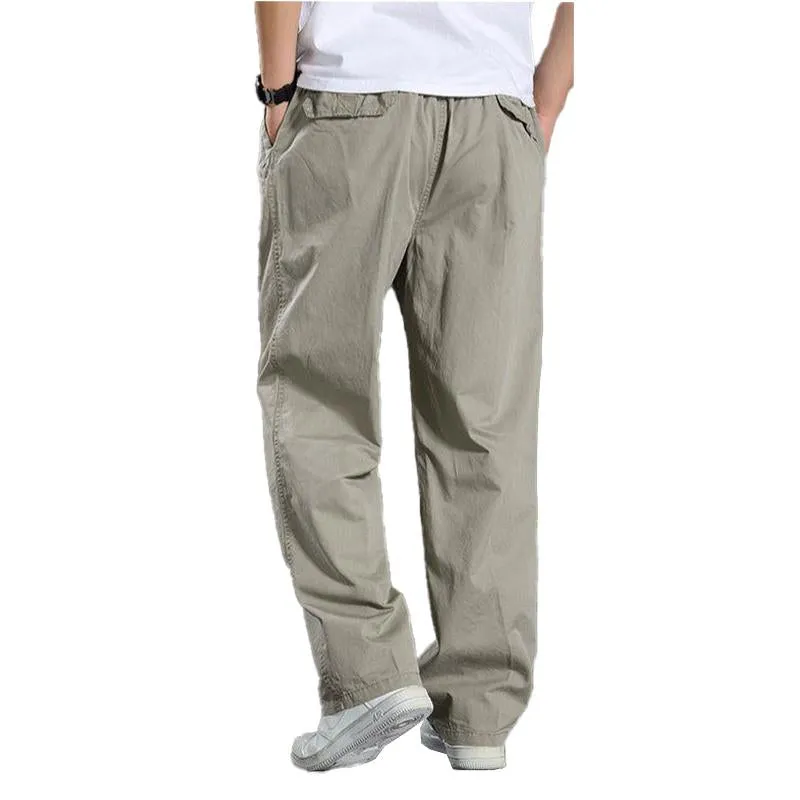 Men's Casual Elastic Waist Solid Color Pants 83094272X sold by Manly product image thumbnail 2