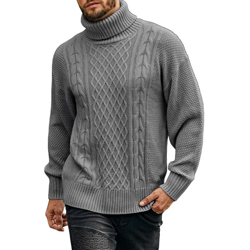 Men's Turtleneck Long Sleeve Pullover Knit Sweater 04672420M sold by Manly