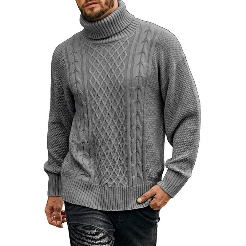 Men's Turtleneck Long Sleeve Pullover Knit Sweater 04672420M sold by Manly