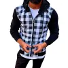 Men's Casual Plaid Hooded Sweatshirt Jacket 86530479TO sold by Manly