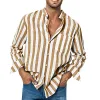 Men's Resort Stripe Short Sleeve Shirt 52193542X sold by Manly