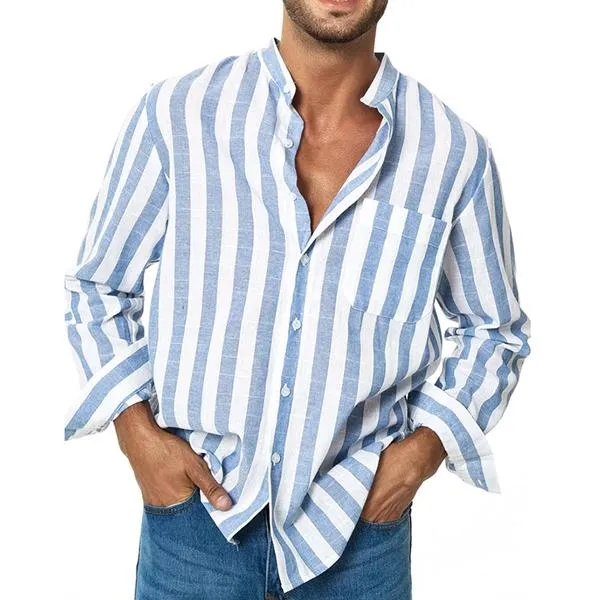 Men's Resort Stripe Short Sleeve Shirt 52193542X sold by Manly