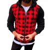 Men's Casual Plaid Hooded Sweatshirt Jacket 86530479TO sold by Manly