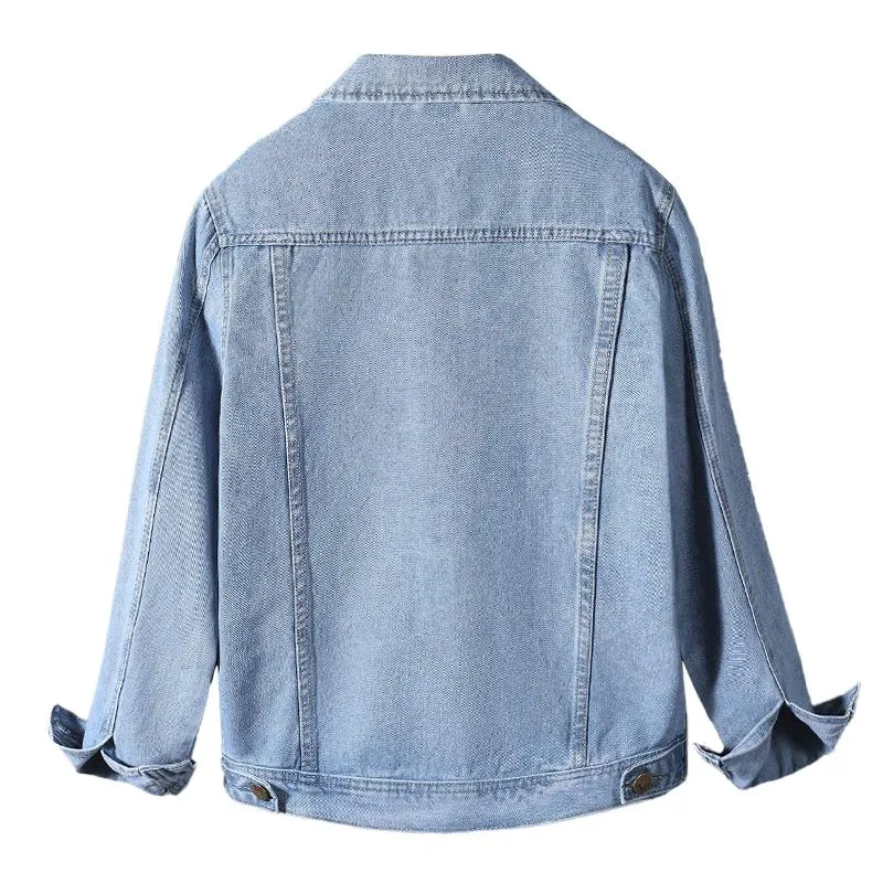 Men's Vintage Wash Slim Lapel Single Breasted Denim Jacket 64001659M sold by Manly product image thumbnail 4
