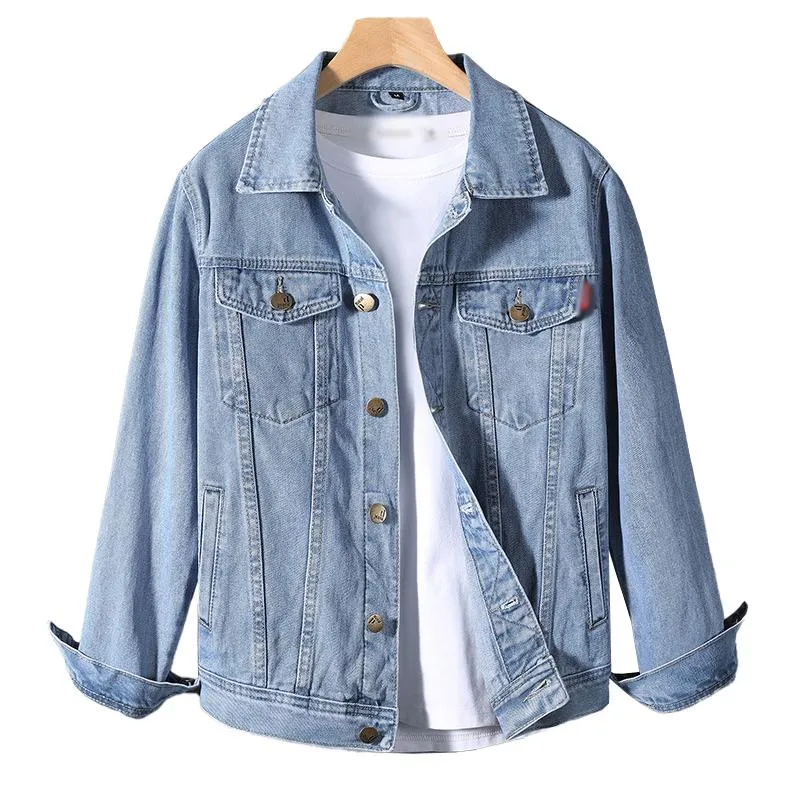Men's Vintage Wash Slim Lapel Single Breasted Denim Jacket 64001659M sold by Manly product image thumbnail 3