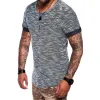 Men's Casual Round Neck Solid Color T-shirt 96864488X sold by Manly