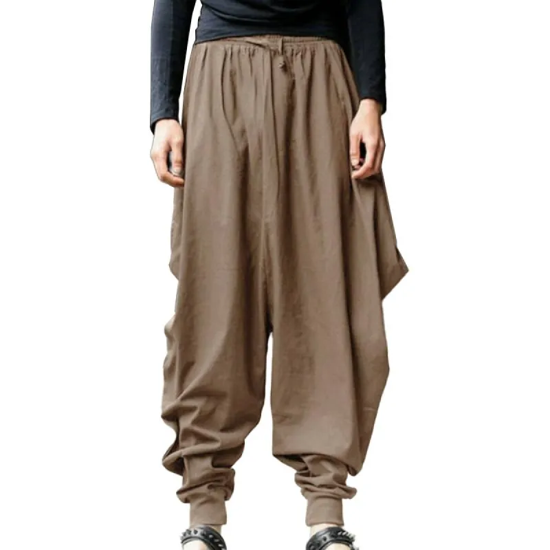 Men's Retro Solid Loose Original Design Casual Harlan Pants 25549800Z sold by Manly