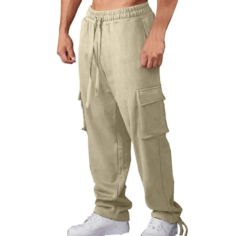 Men's Casual Multi-Pocket Outdoor Cargo Pants 71066883X sold by Manly