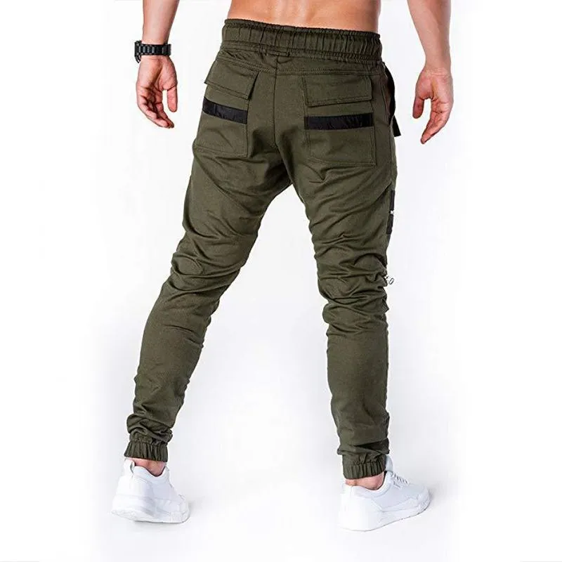 Men's Colorblock Zip Multi-pocket Cargo Pants 35114154Z sold by Manly product image thumbnail 5
