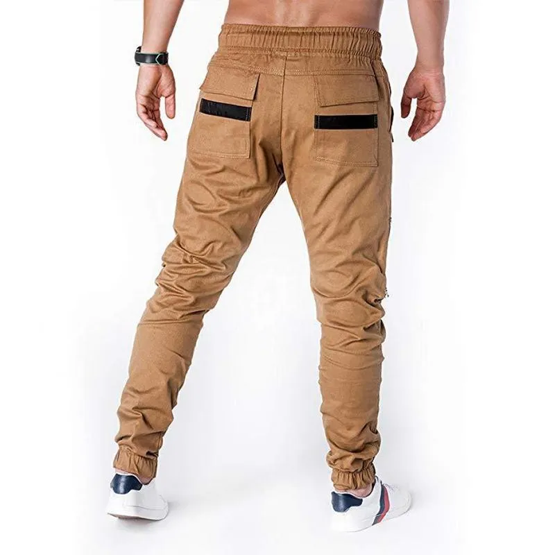 Men's Colorblock Zip Multi-pocket Cargo Pants 35114154Z sold by Manly product image thumbnail 3