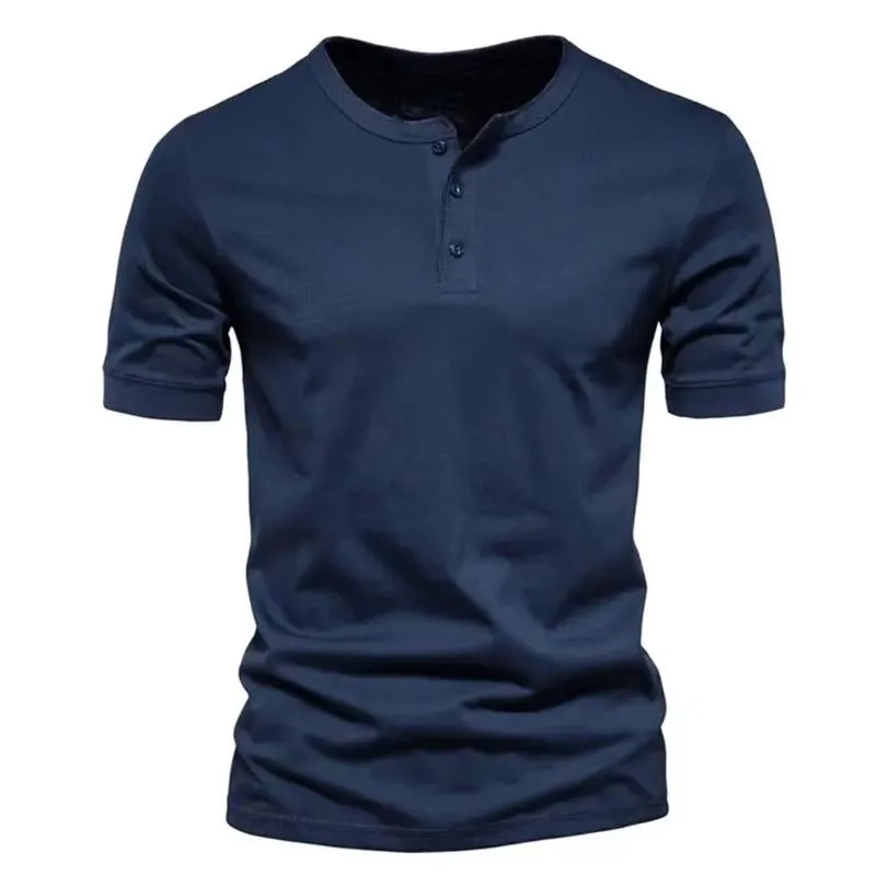 Men's Solid Color Short Sleeve T-Shirt 23111053Y sold by Manly product image thumbnail 4