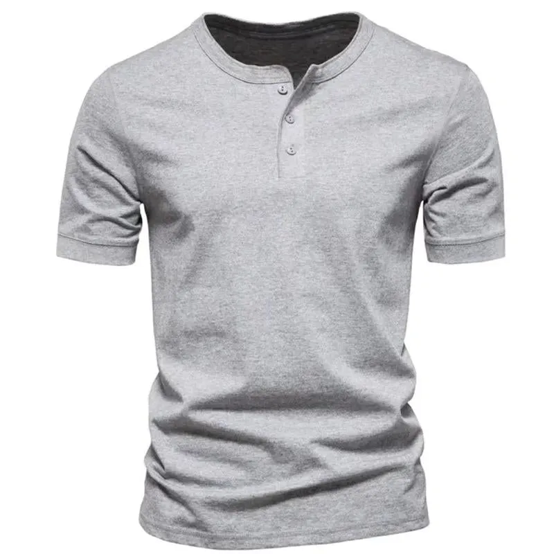 Men's Solid Color Short Sleeve T-Shirt 23111053Y sold by Manly product image thumbnail 3
