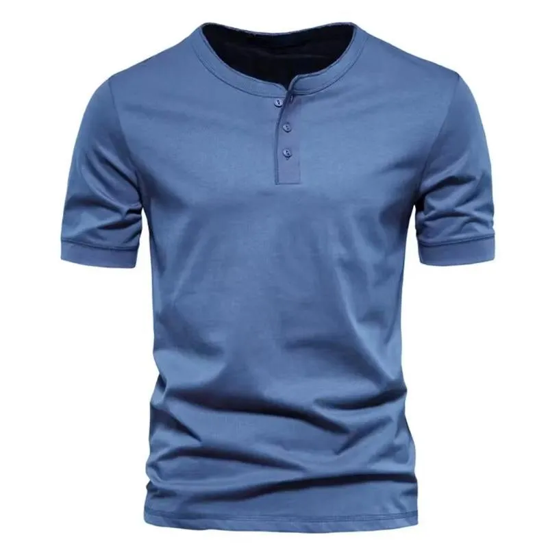 Men's Solid Color Short Sleeve T-Shirt 23111053Y sold by Manly product image thumbnail 2