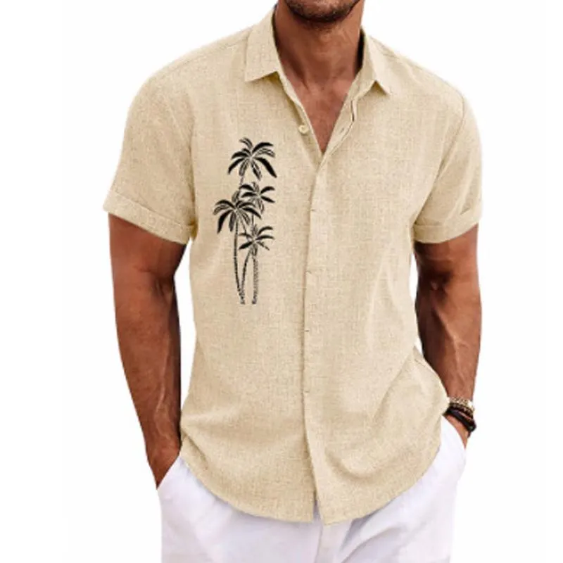 Men's Hawaiian Print Short Sleeve Lapel Shirt 79339921X sold by Manly product image thumbnail 5