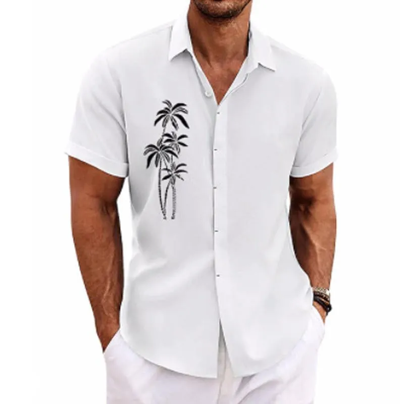 Men's Hawaiian Print Short Sleeve Lapel Shirt 79339921X sold by Manly product image thumbnail 4