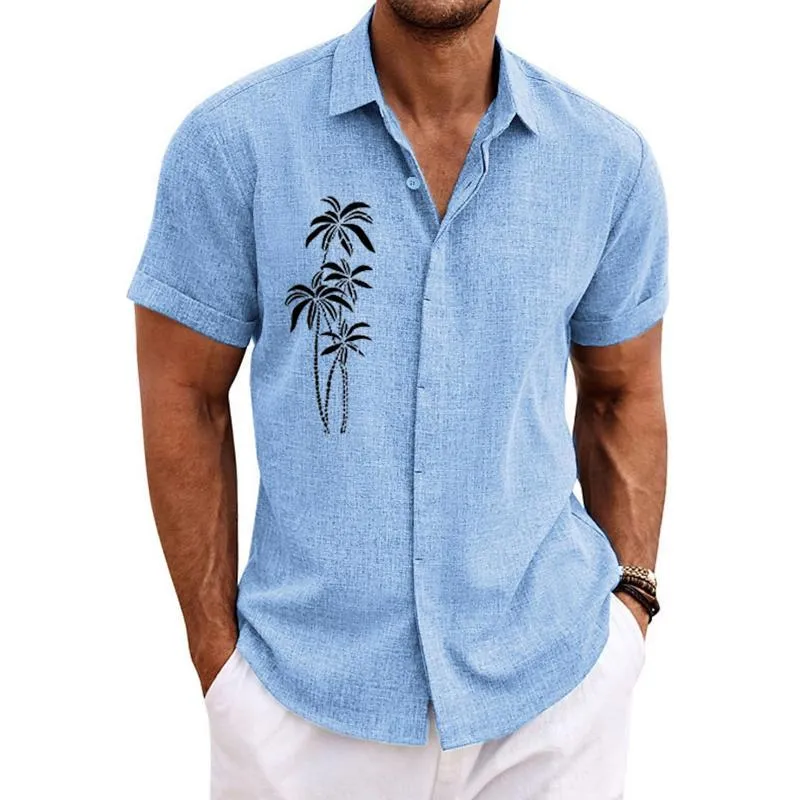 Men's Hawaiian Print Short Sleeve Lapel Shirt 79339921X sold by Manly product image thumbnail 2